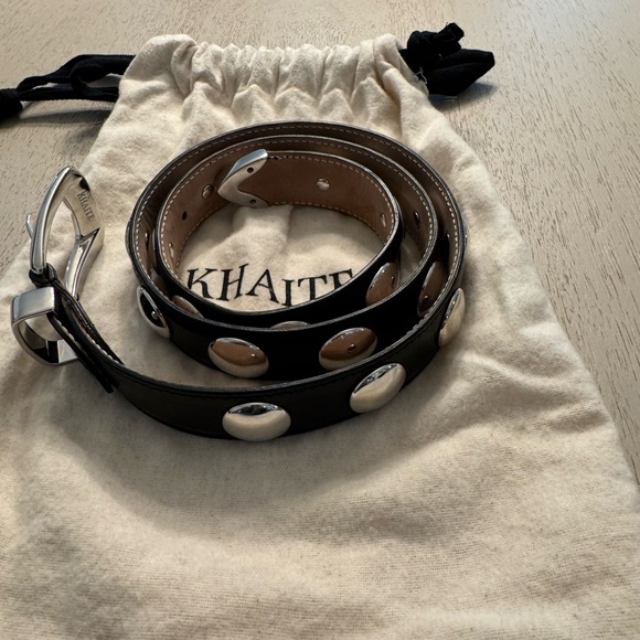 Benny Belt with Silver Studs in Dark Tan main image 1